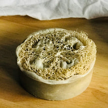 Load image into Gallery viewer, Lavender Patchouli Luffa Soap